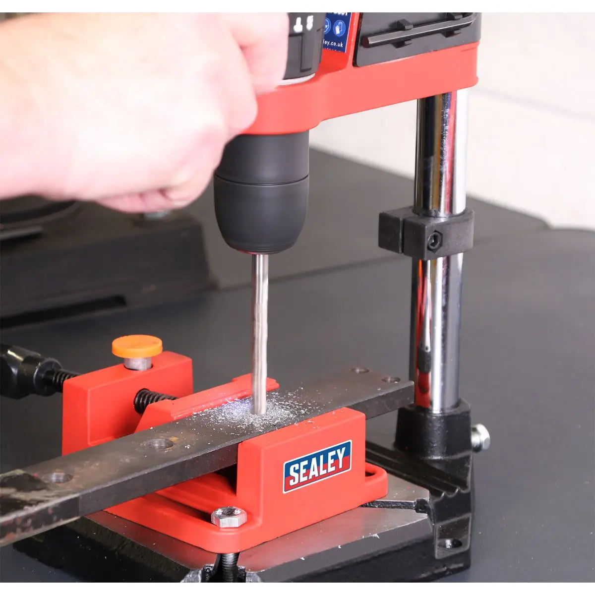 Sealey 500mm Drill Stand with Cast Iron Base and 65mm Vice 