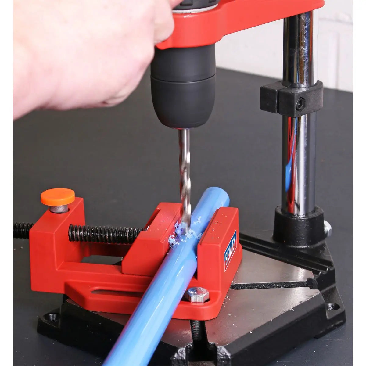 Sealey 500mm Drill Stand with Cast Iron Base and 65mm Vice 