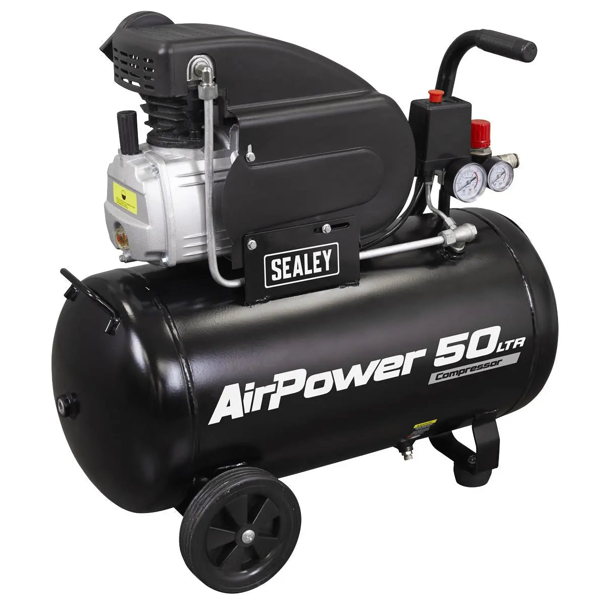Sealey 50L Direct Drive Air Compressor 2hp with 4pc Air Accessory Kit 