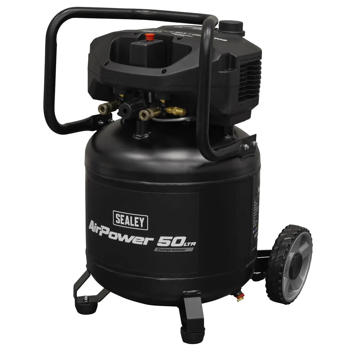Sealey 50L Oil Free Belt Drive Vertical Compressor 2hp  White Rose Tools