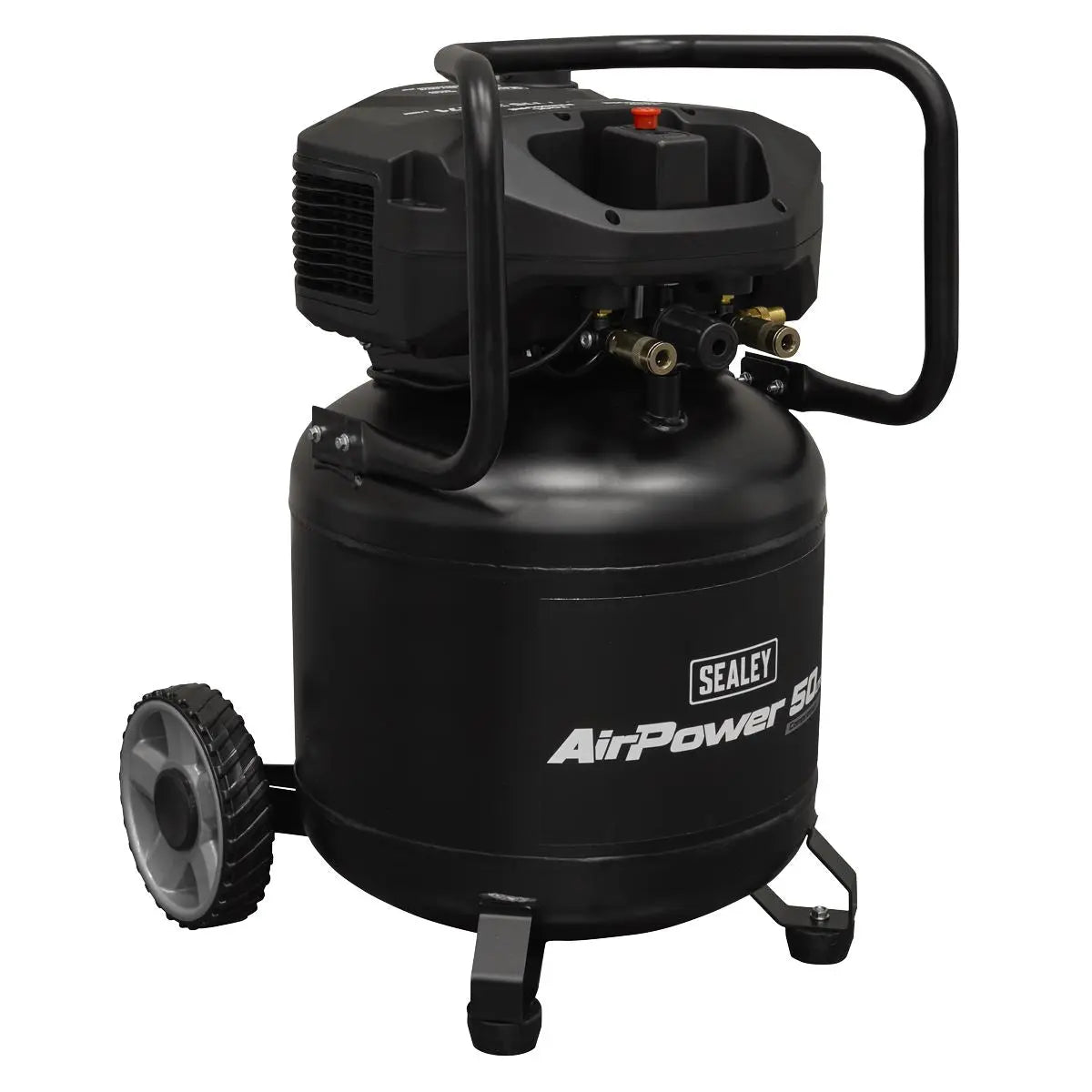 Sealey 50L Oil Free Belt Drive Vertical Compressor 2hp  White Rose Tools