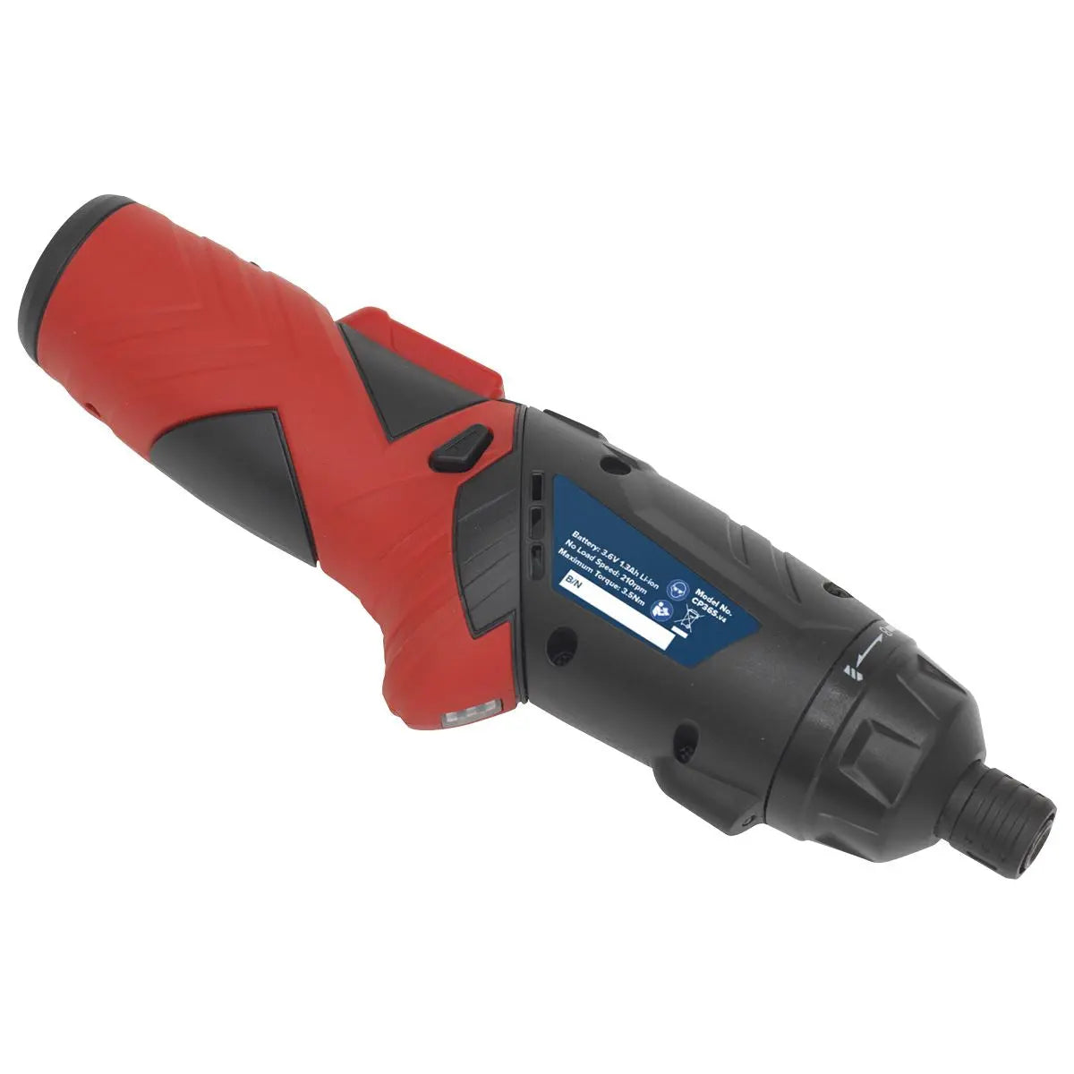 Sealey 53 Piece Cordless Screwdriver Set 3.6V Lithium-Ion 