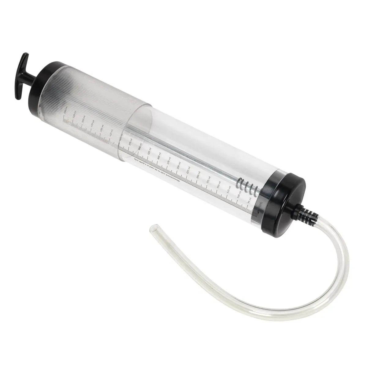 Sealey 550ml Oil Suction Syringe Remover T-Bar Plunger 10mm Bore Hose 