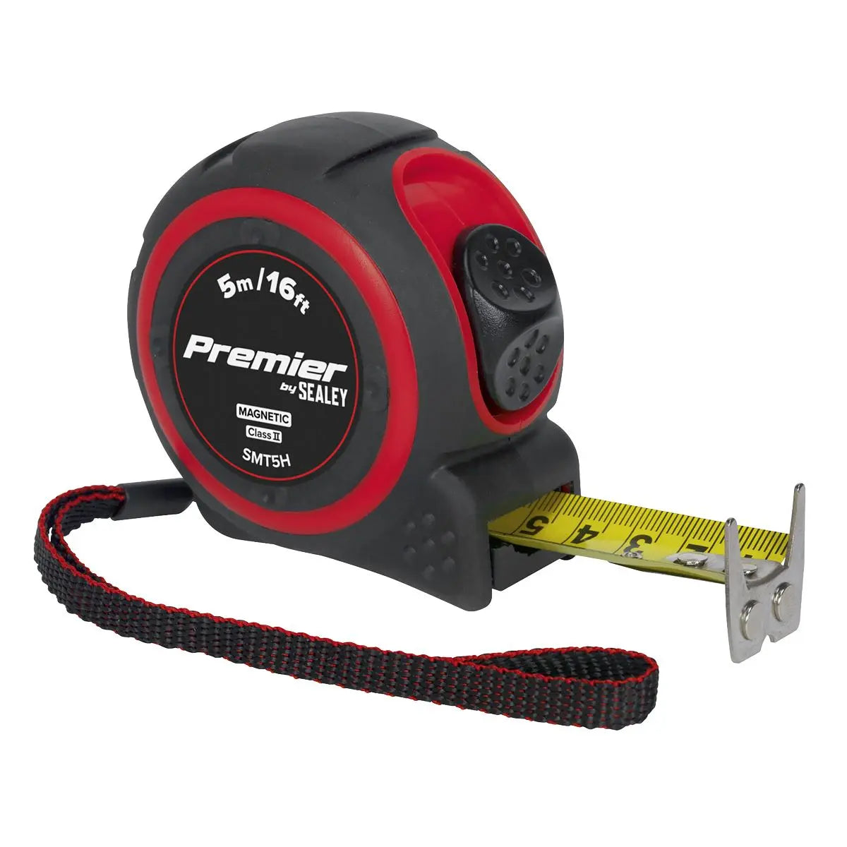 Sealey 5m or 8m Heavy Duty Tape Measure Rubber Body 