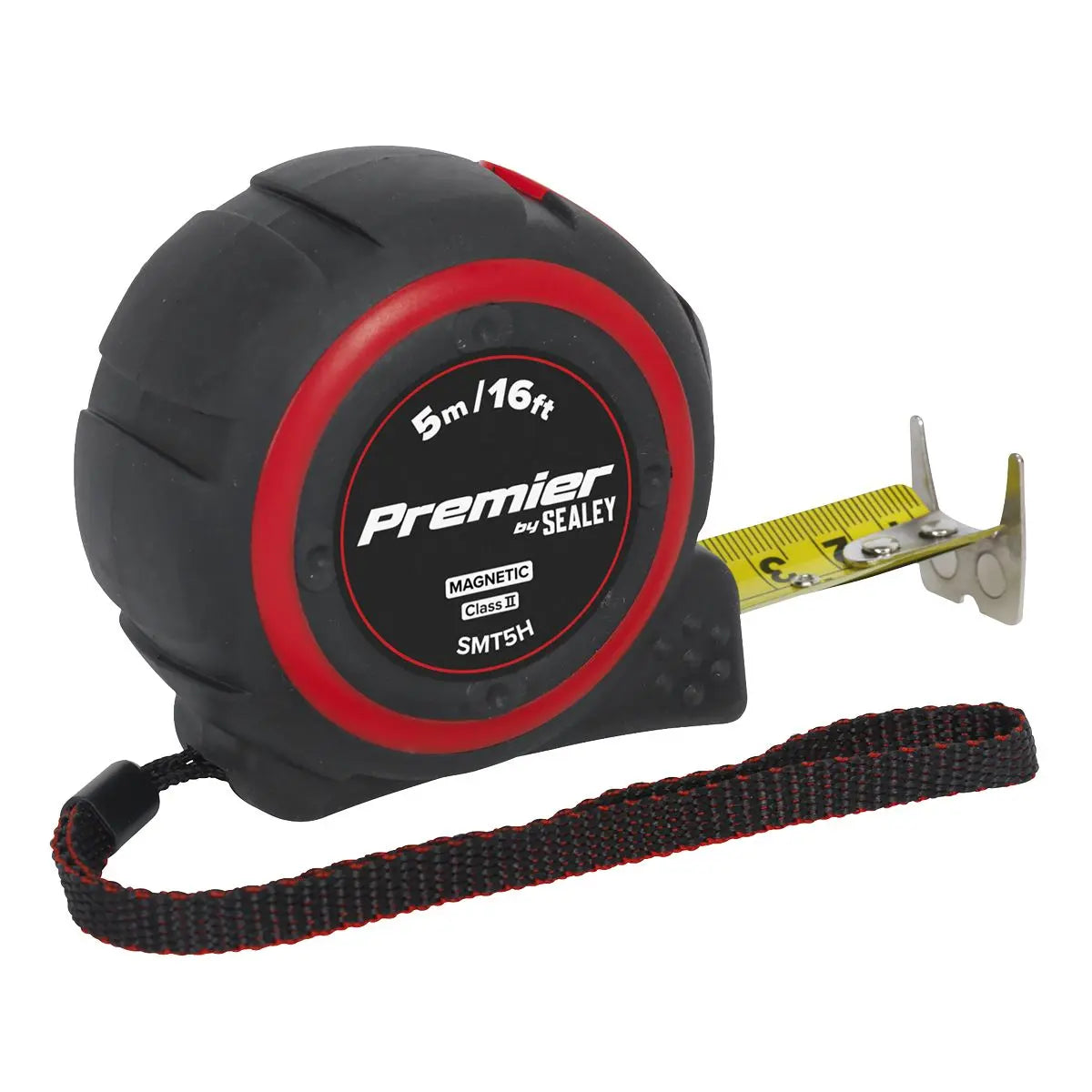 Sealey 5m or 8m Heavy Duty Tape Measure Rubber Body 