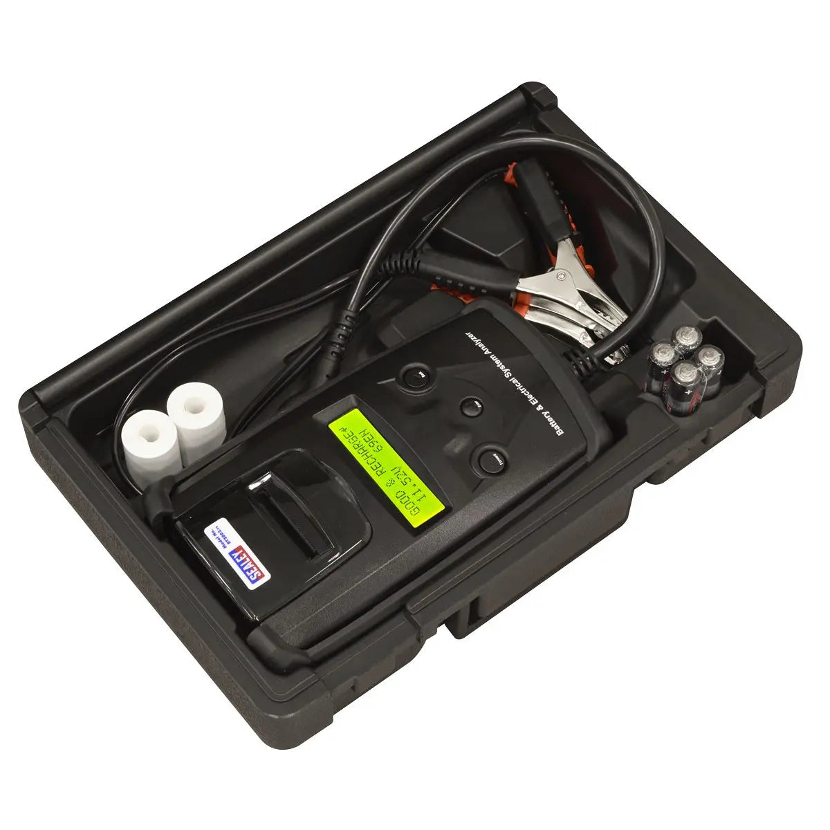 Sealey 6/12/24V Digital Battery & Alternator Tester with Printer 