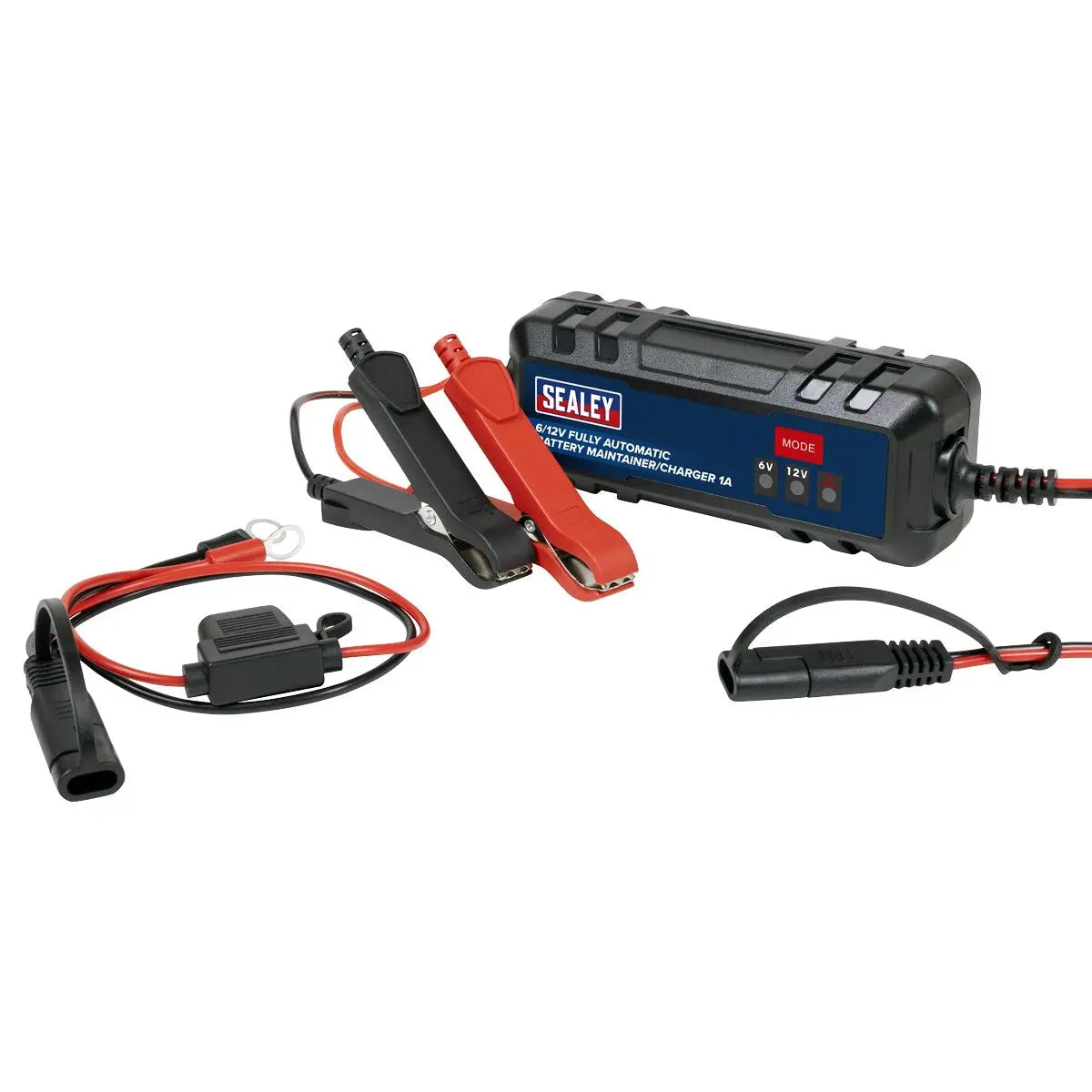 Sealey 6/12V Fully Automatic Battery Maintainer/Charger 1A  White Rose Tools