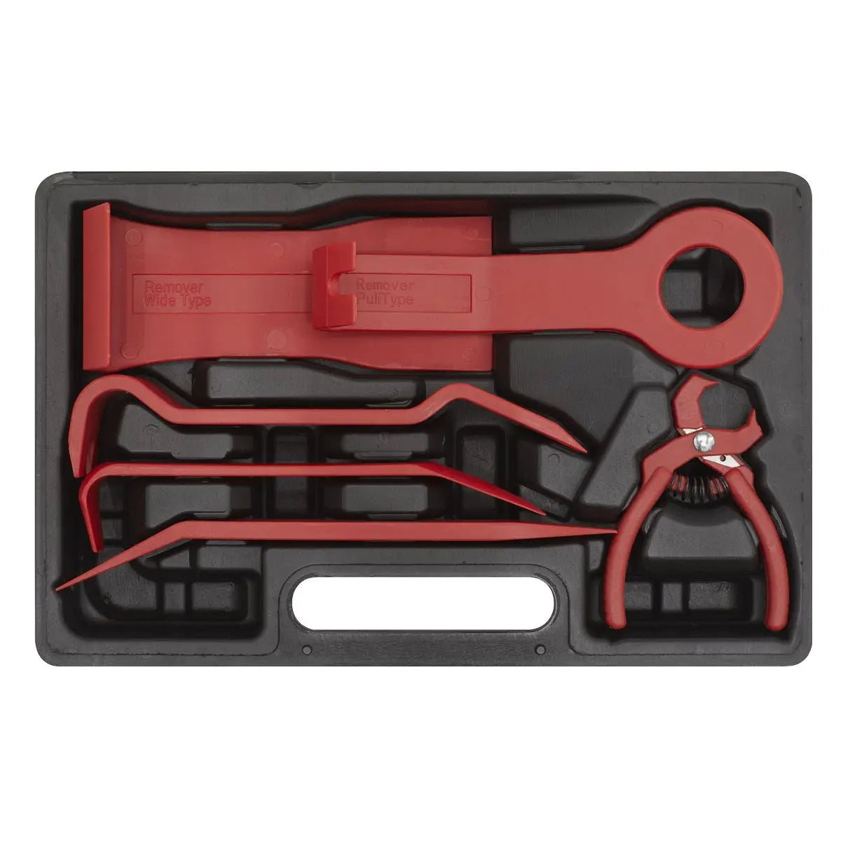 Sealey 6 Piece Trim & Upholstery Set in Case Removal Pliers Car Interior 