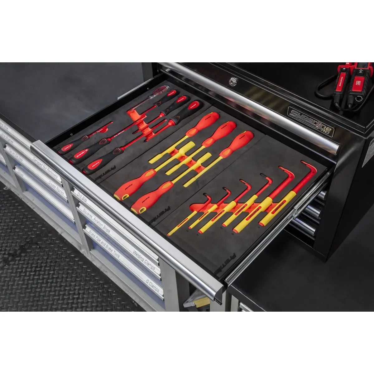 Sealey 63pc Insulated Tool Kit with 5 Drawer Topchest  White Rose Tools