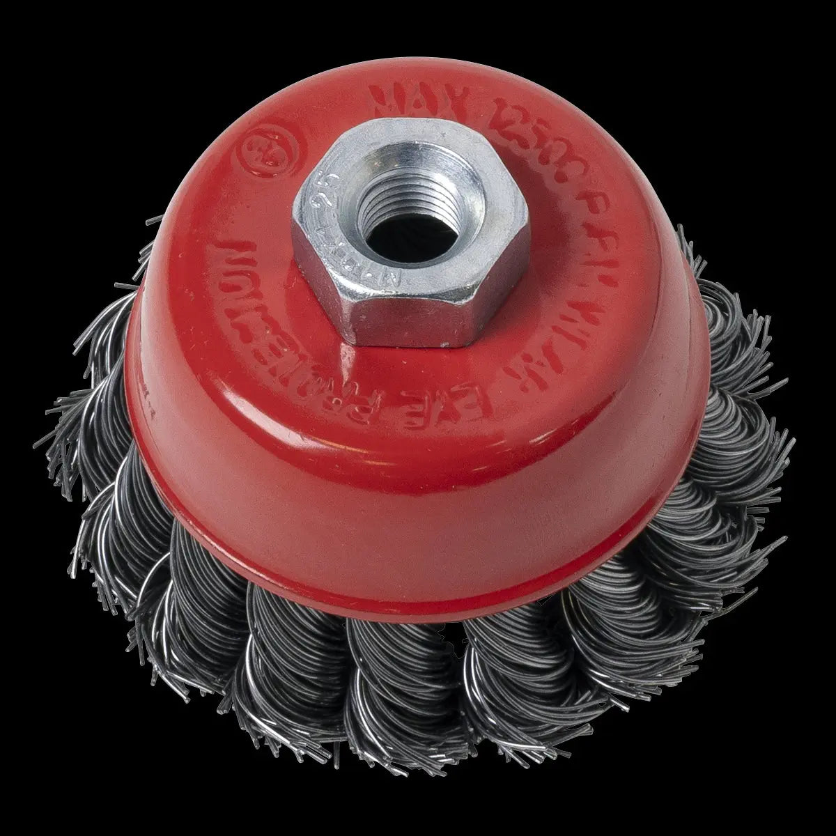 Sealey 65mm Twist Knot Wire Cup Brush M10 x 1.25mm 