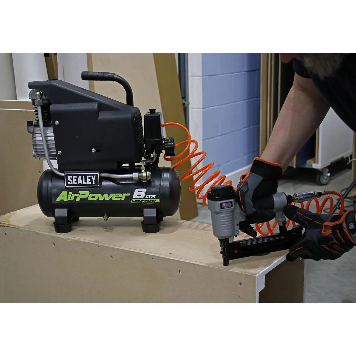 Sealey 6L Direct Drive Air Compressor 1hp 