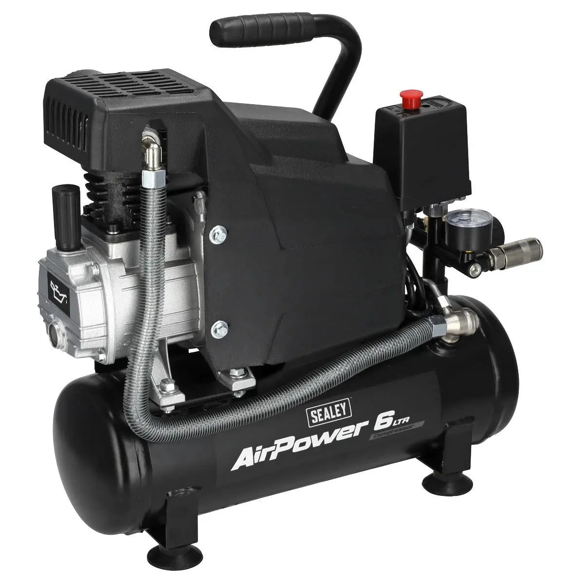 Sealey 6L Direct Drive Air Compressor 2hp  White Rose Tools