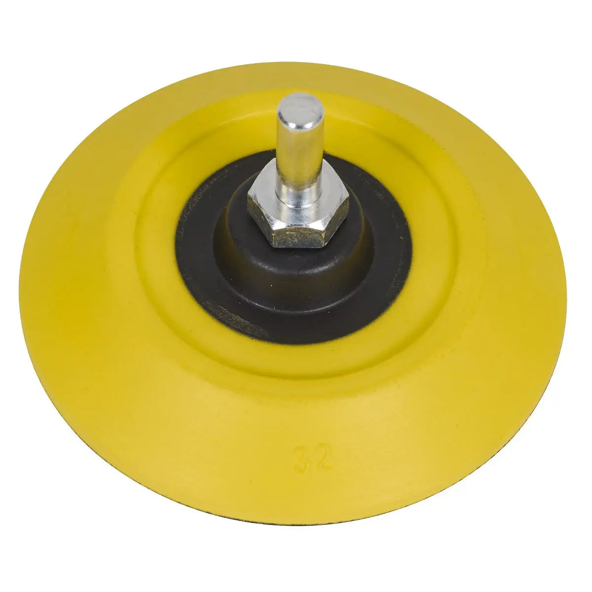 Sealey 75mm Hook & Loop Backing Pad 6mm Shaft  White Rose Tools