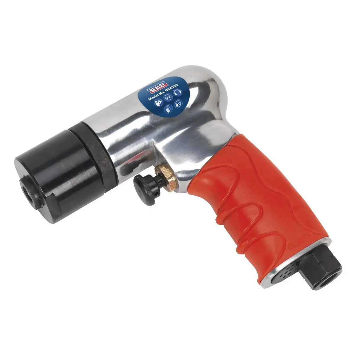 Sealey 75mm Mini Air Polisher 1/4" BSP Hook & Loop Buffing Polishing 