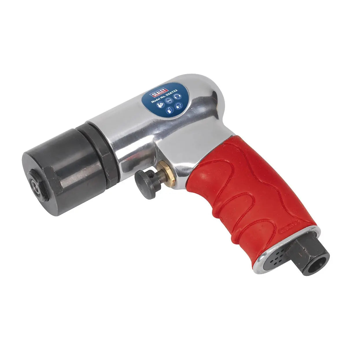Sealey 75mm Mini Air Polisher 1/4" BSP Hook & Loop Buffing Polishing 
