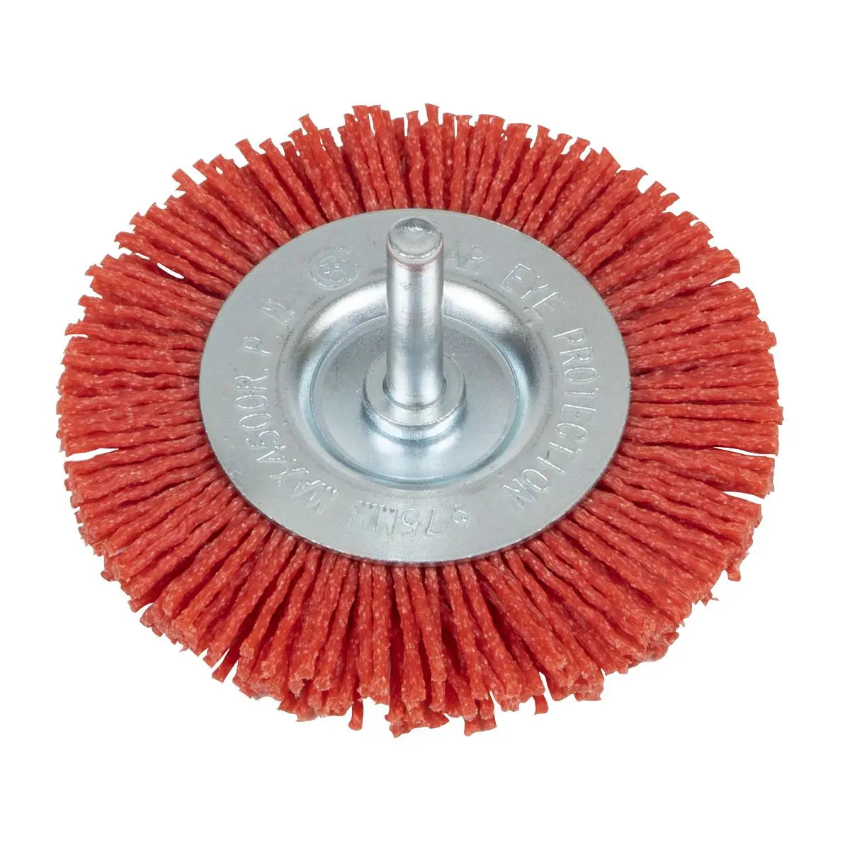 Sealey 75mm Nylon Filament Circular Brush with 6mm Shaft  White Rose Tools