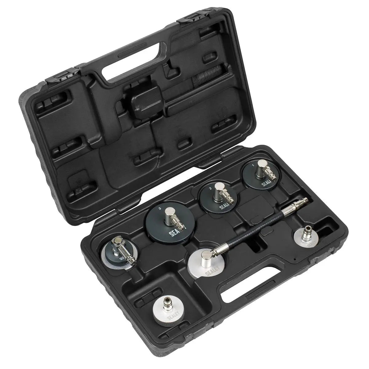 Sealey 7pc Brake & Clutch Pressure Bleeder Cap Set 