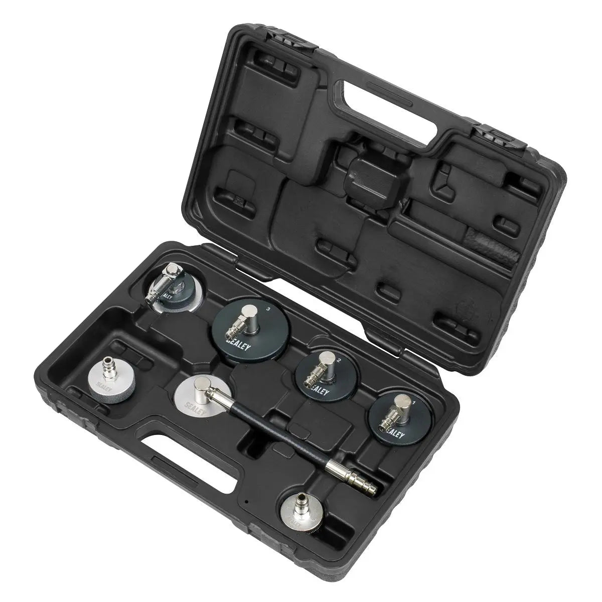 Sealey 7pc Brake & Clutch Pressure Bleeder Cap Set 