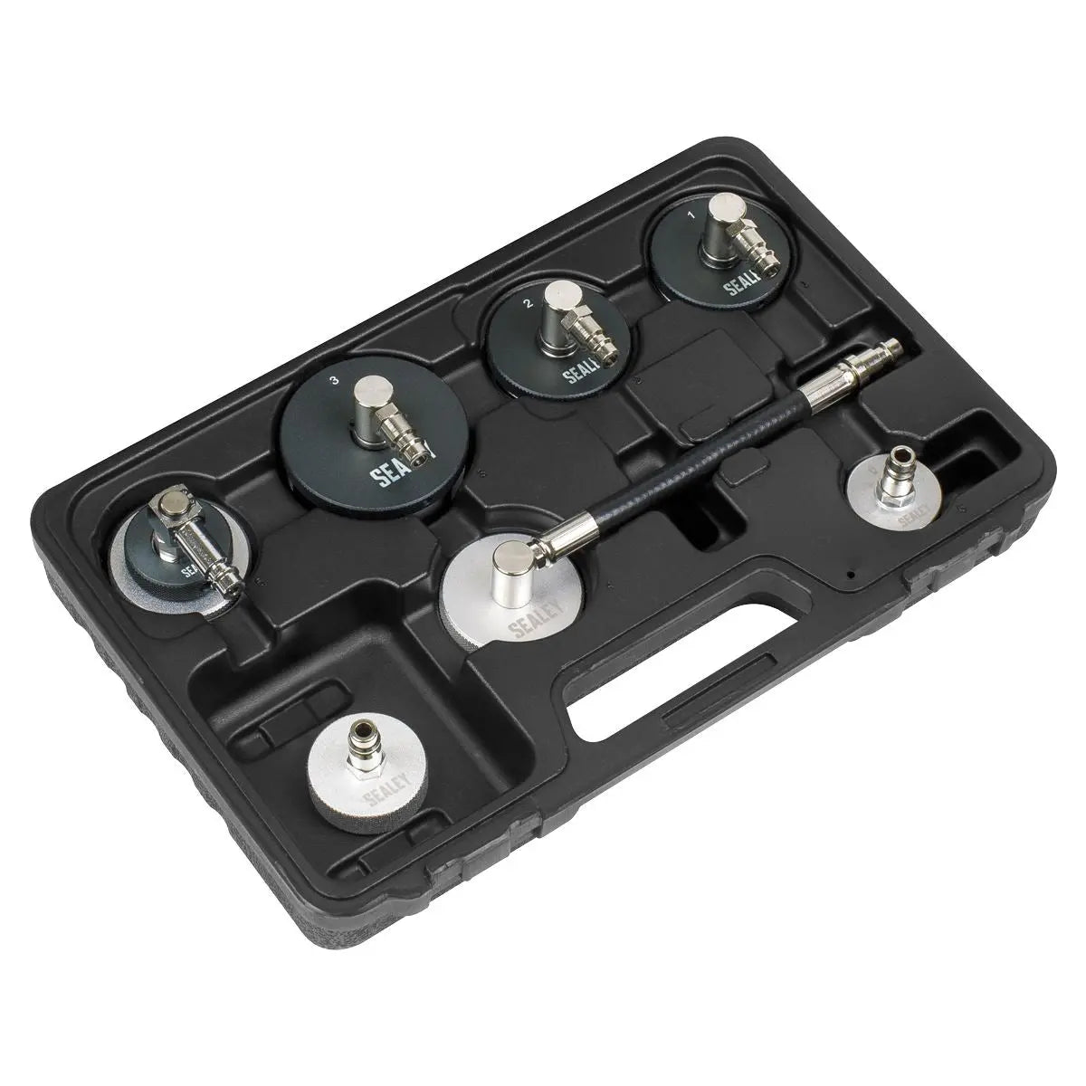 Sealey 7pc Brake & Clutch Pressure Bleeder Cap Set 