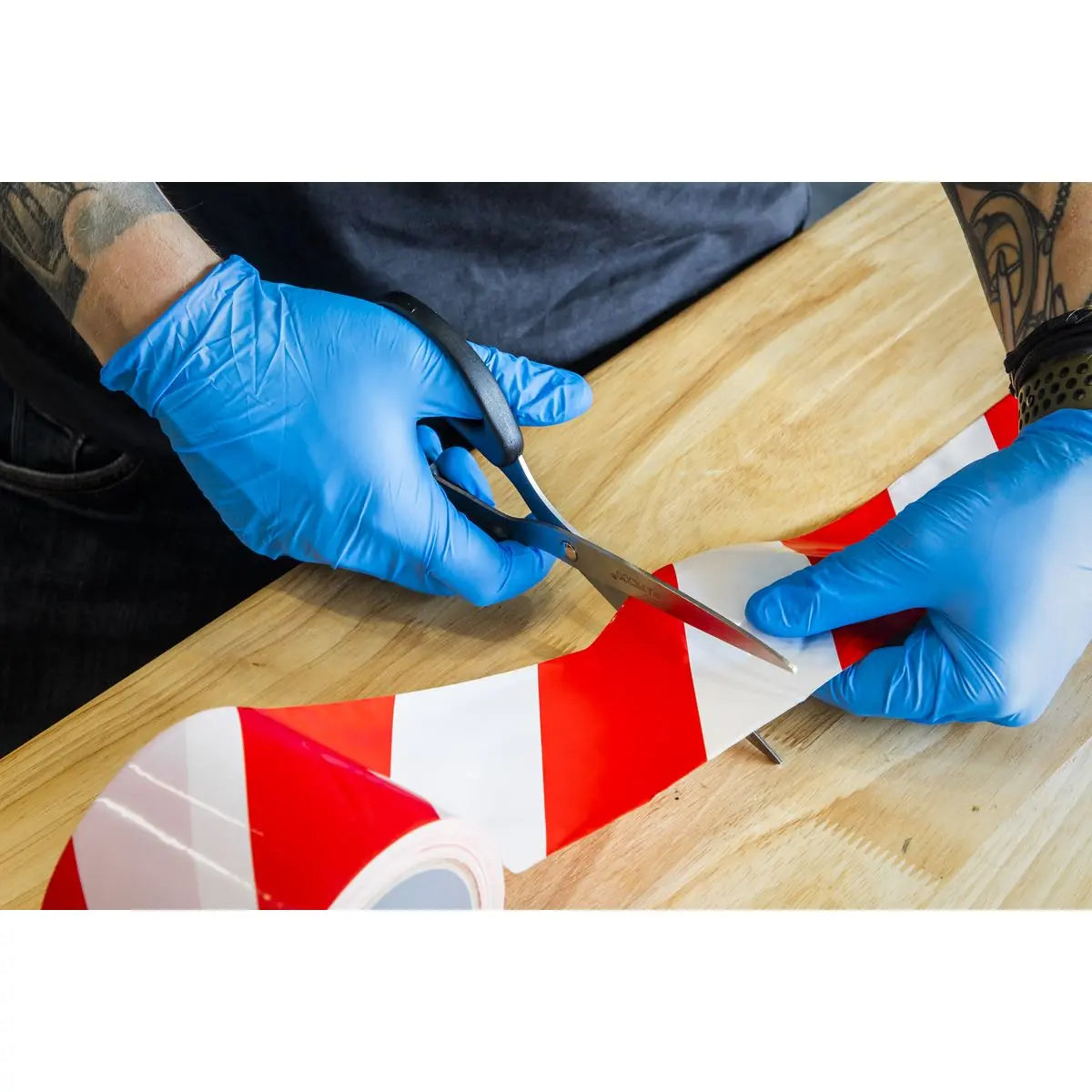 Sealey 80mm x 100m Non Adhesive Hazard Barrier Tape 