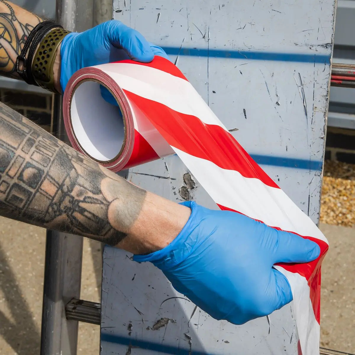 Sealey 80mm x 100m Non Adhesive Hazard Barrier Tape 