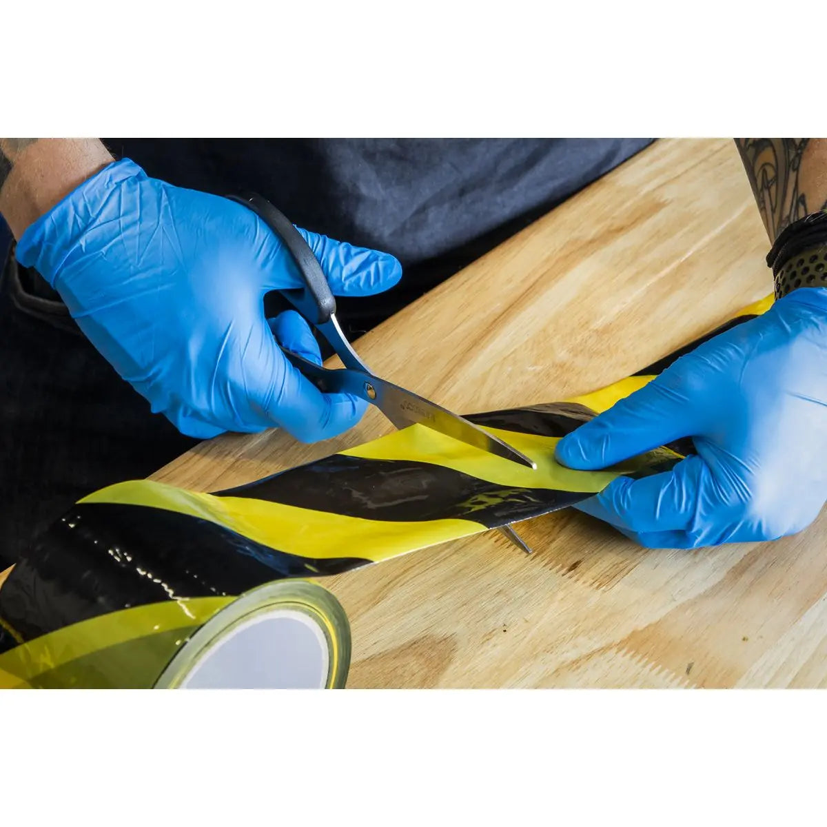 Sealey 80mm x 100m Non Adhesive Hazard Barrier Tape 