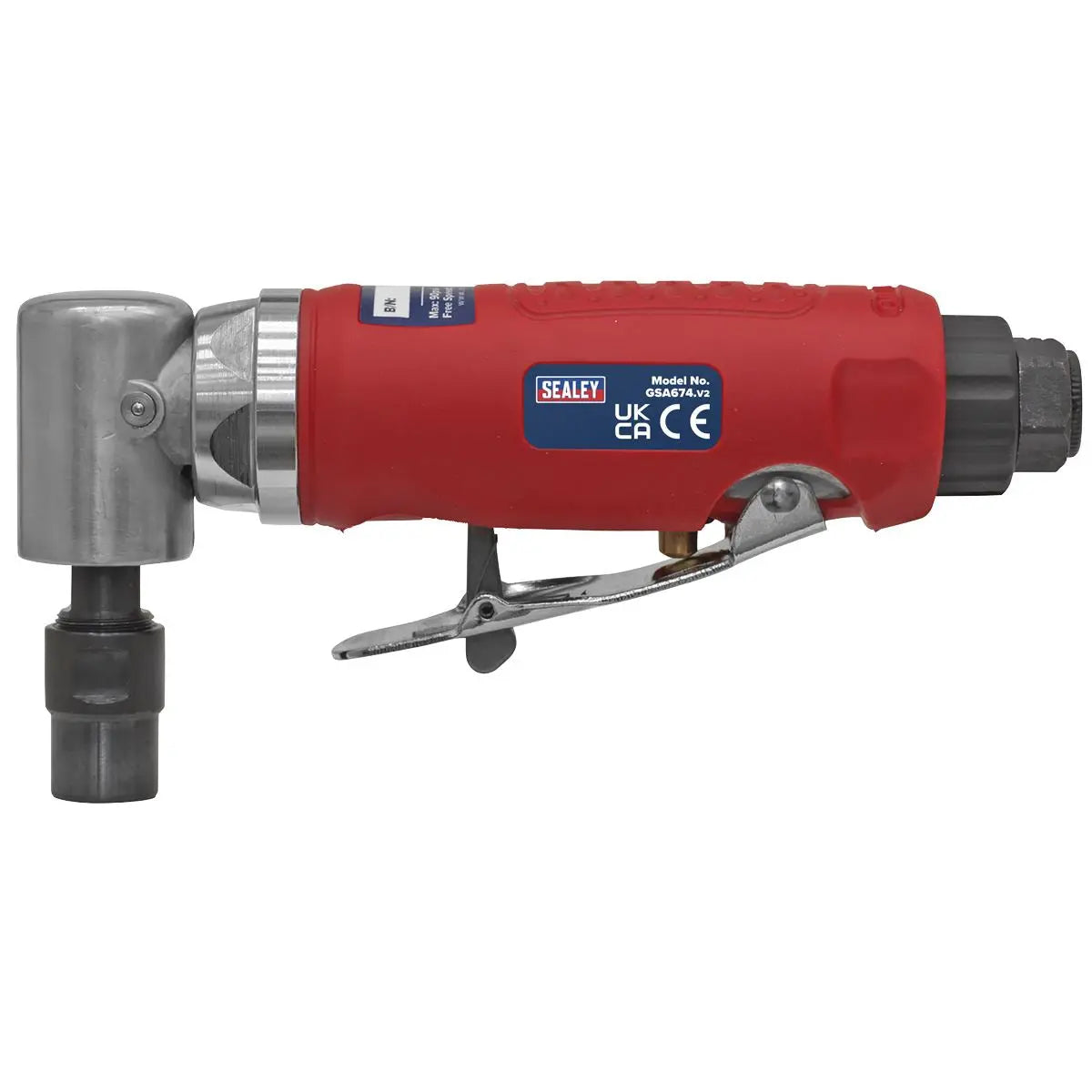 Sealey 90° Angle Air Die Grinder 1/4" BSP 6mm Collet 