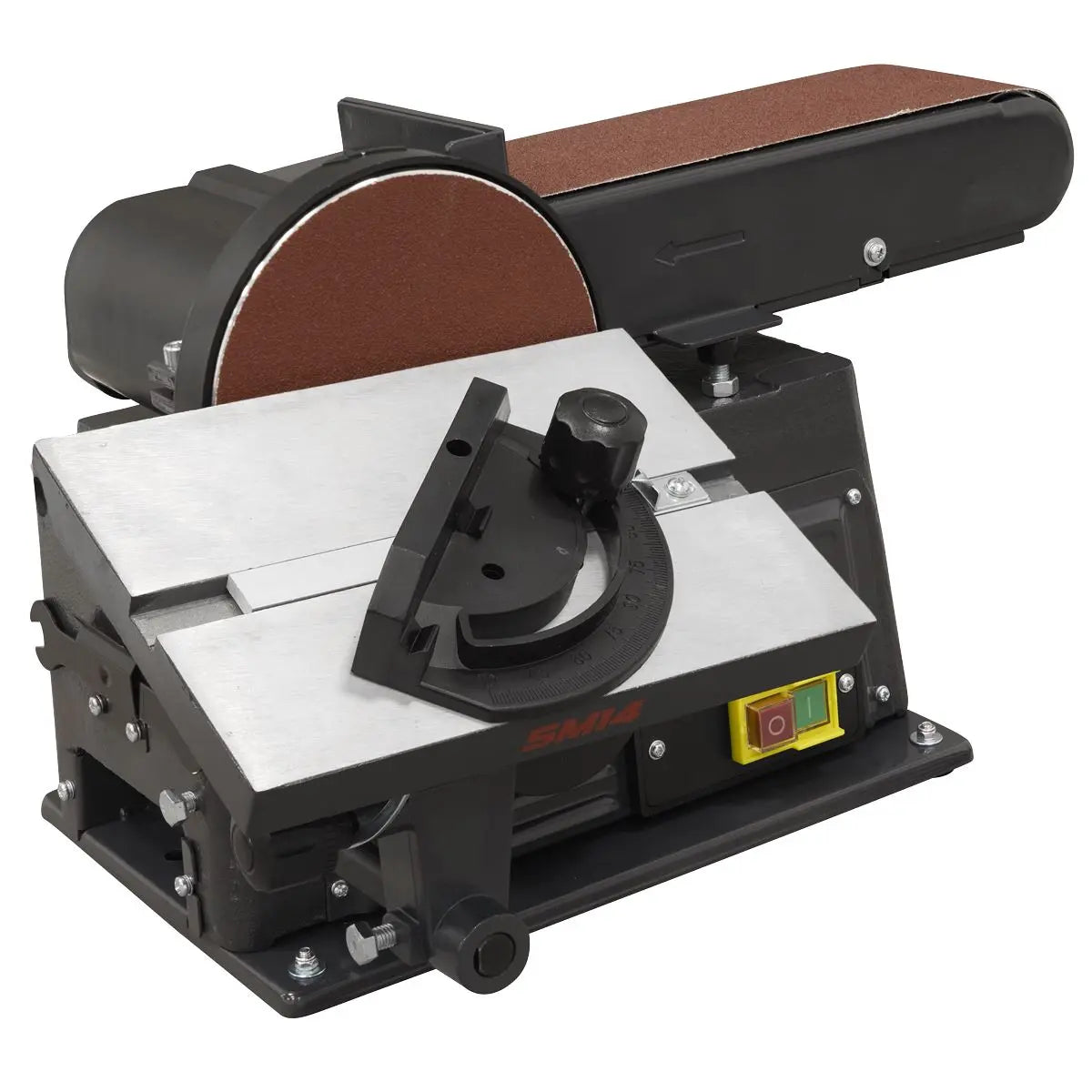 Sealey 915 x 100mm Belt/150mm Disc Sander 500W/230V  White Rose Tools