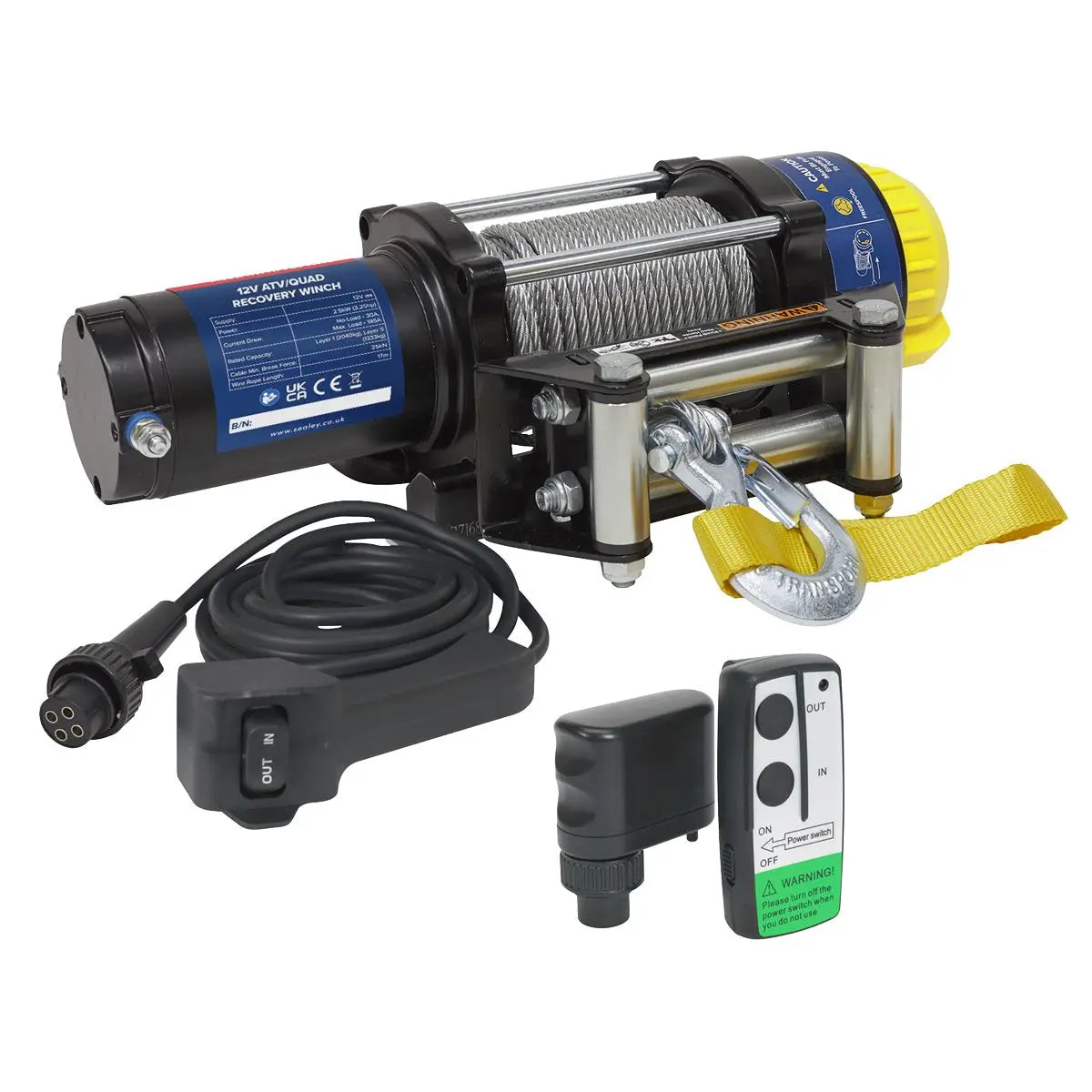 Sealey ATV2040 Wireless Winch Combo Kit  White Rose Tools
