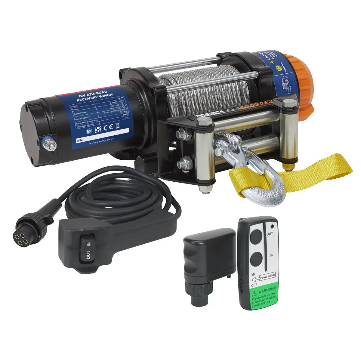 Sealey ATV2040 Wireless Winch Combo Kit 