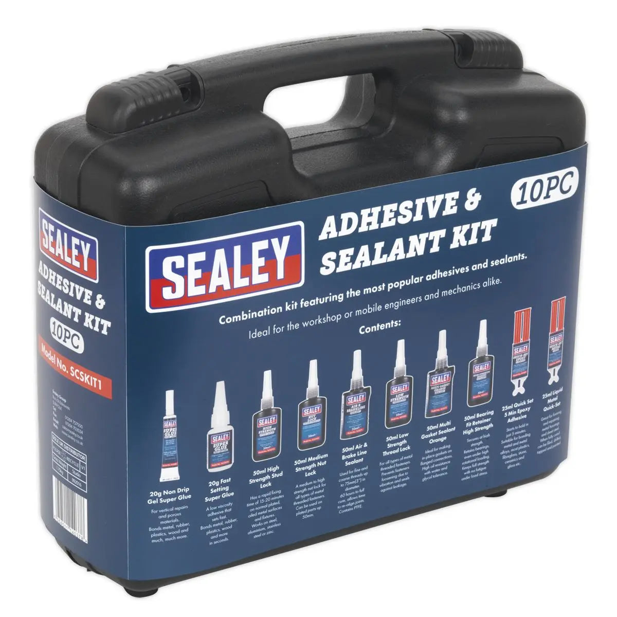 Sealey Adhesive & Sealant Kit 10pc 