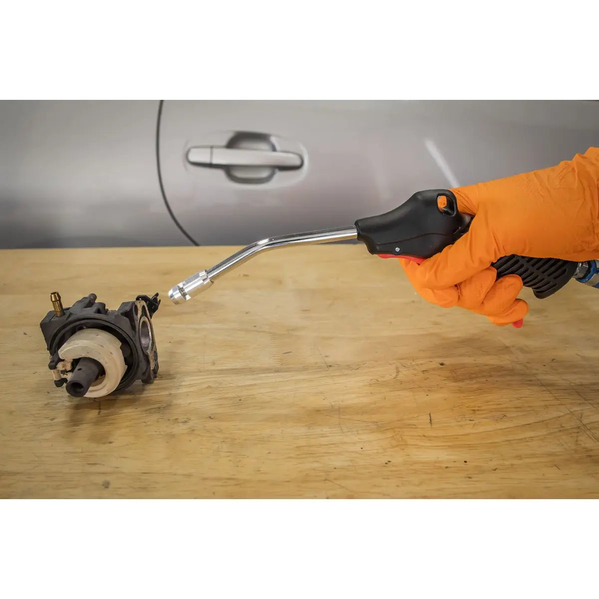 Sealey Air Blow Gun 100mm with 1/4"BSP Air Inlet & Safety Nozzle 
