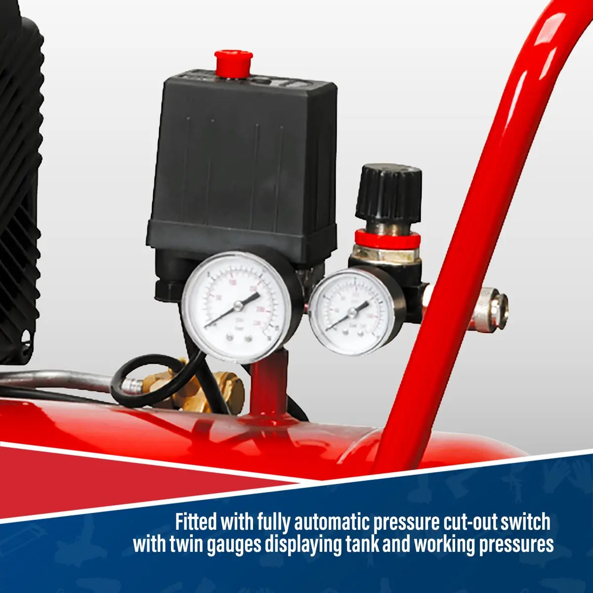 Sealey Air Compressor 50L Direct Drive 2hp 