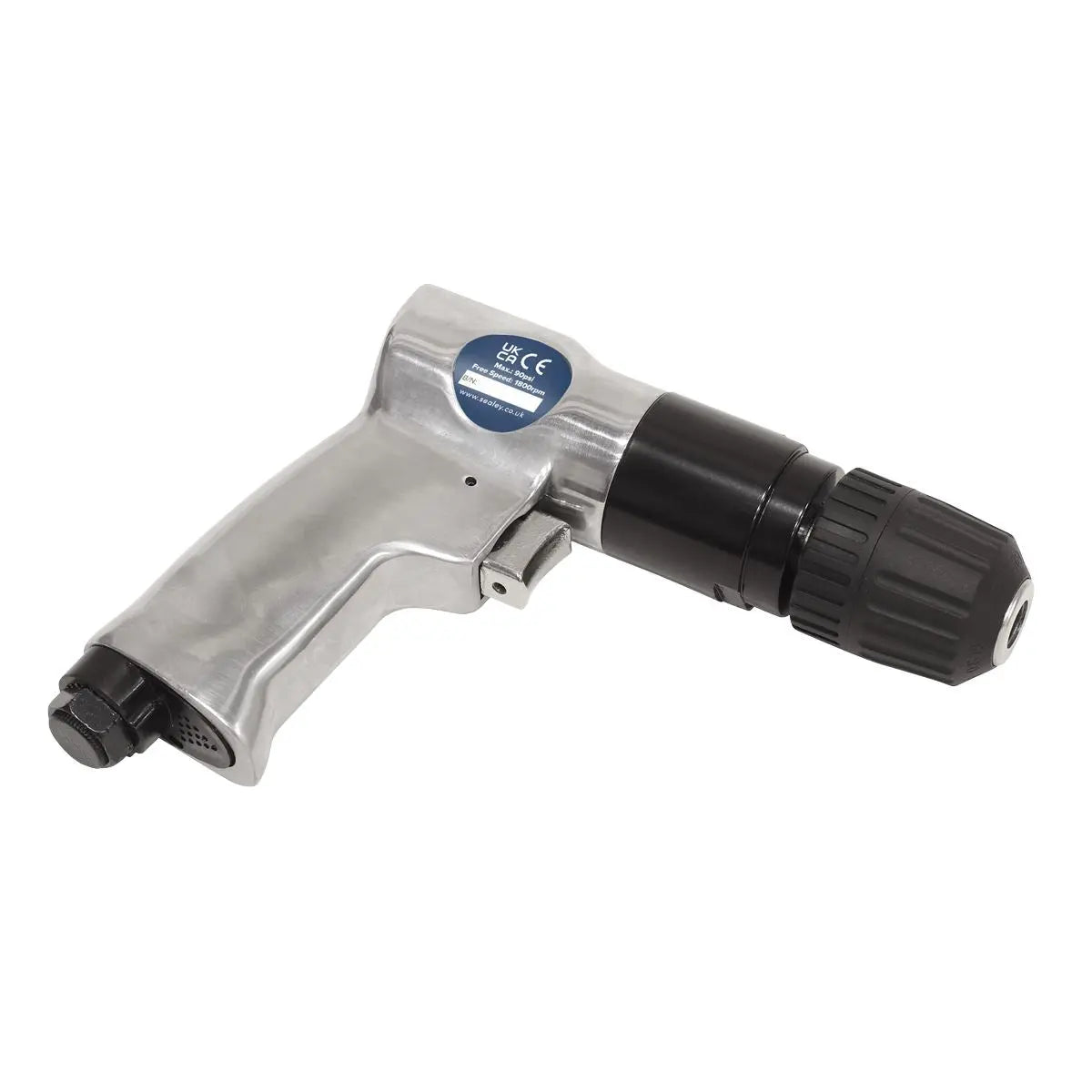 Sealey Air Drill Reversible Keyless Chuck Air Tool Workshop 10mm Driving 