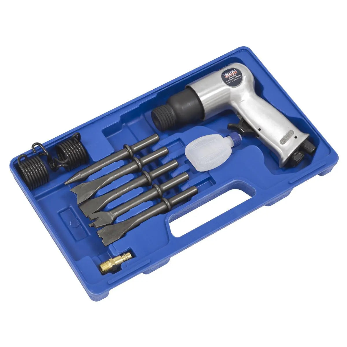 Sealey Air Hammer Kit with Chisels Medium Stroke 