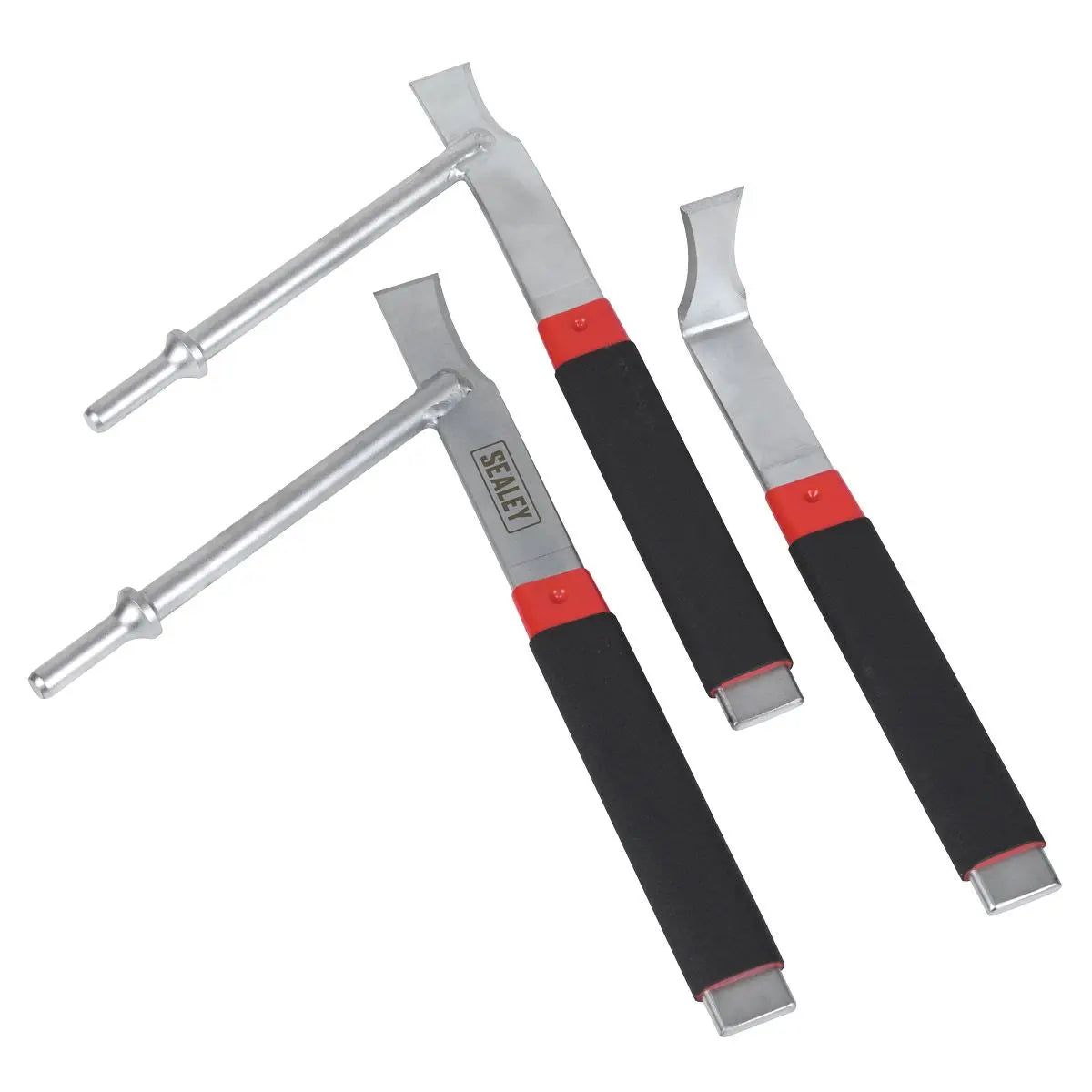 Sealey Air Hammer Panel Seam Splitter Set 3pc  White Rose Tools