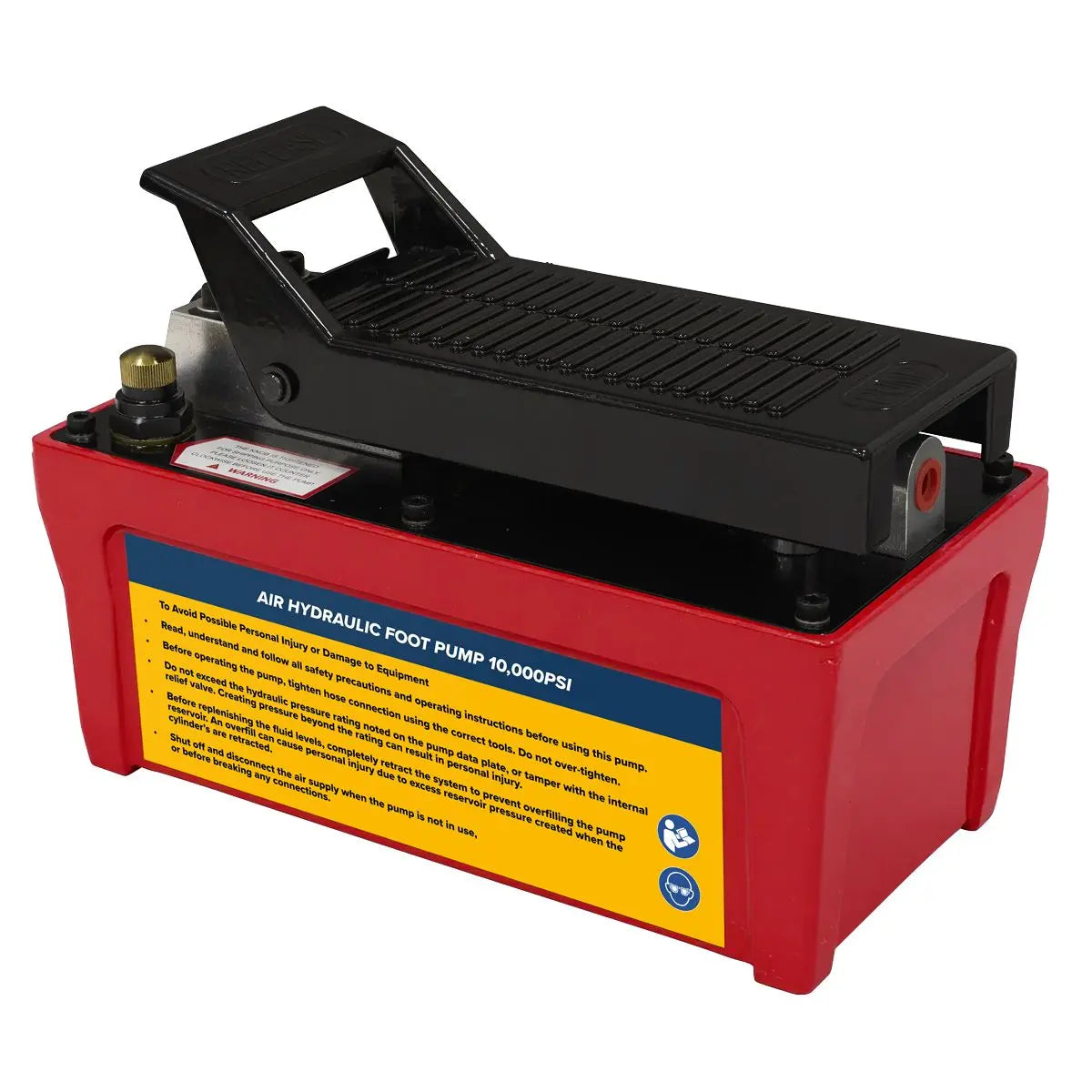 Sealey Air Hydraulic Foot Pump 10,000psi  White Rose Tools