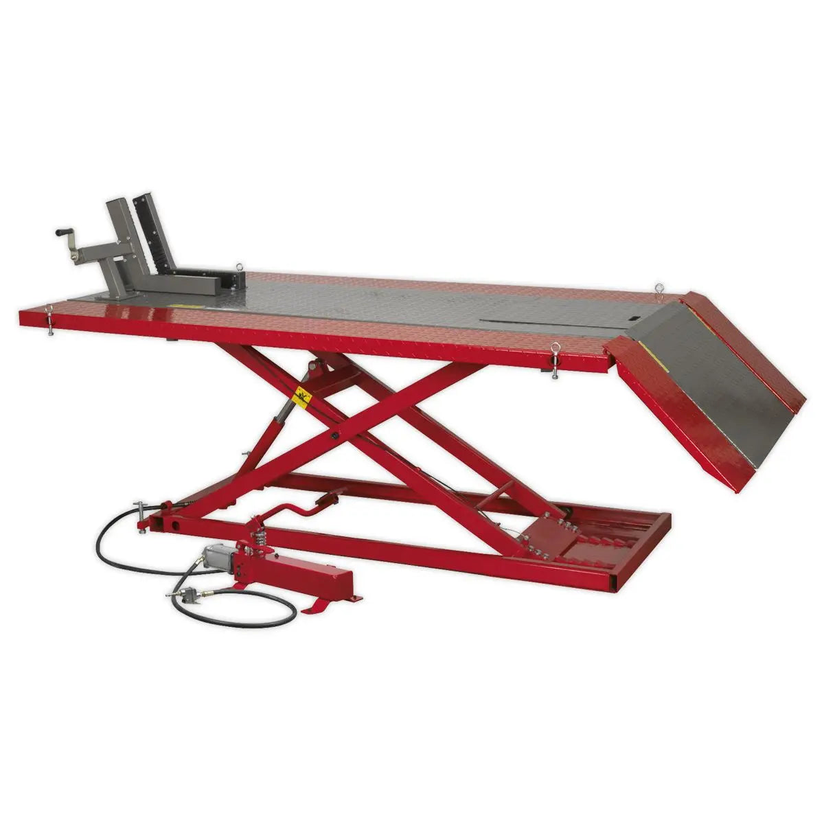 Sealey Air/Hydraulic Mini Tractor/Quad/Motorcycle Lift 680kg Capacity 