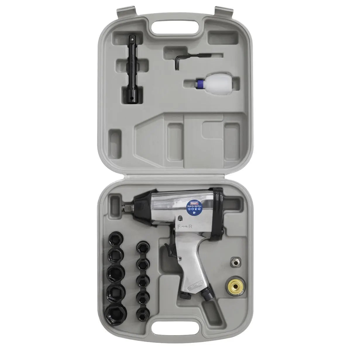 Sealey Air Impact Wrench Kit with Sockets 1/2"Sq Drive 