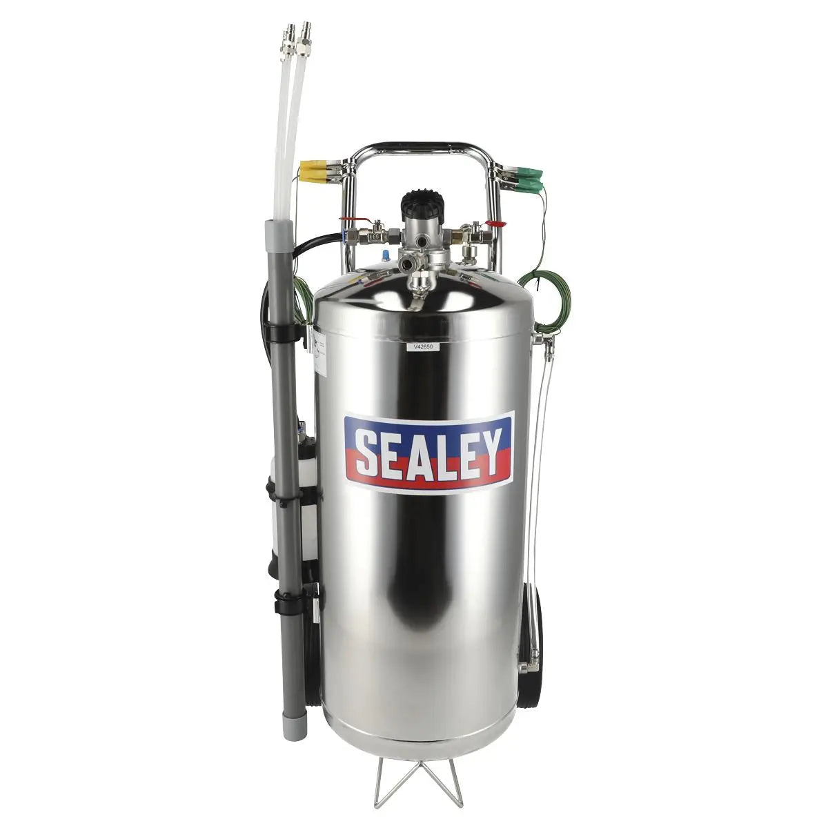Sealey Air Operated Fuel Drainer 40L Stainless Steel 