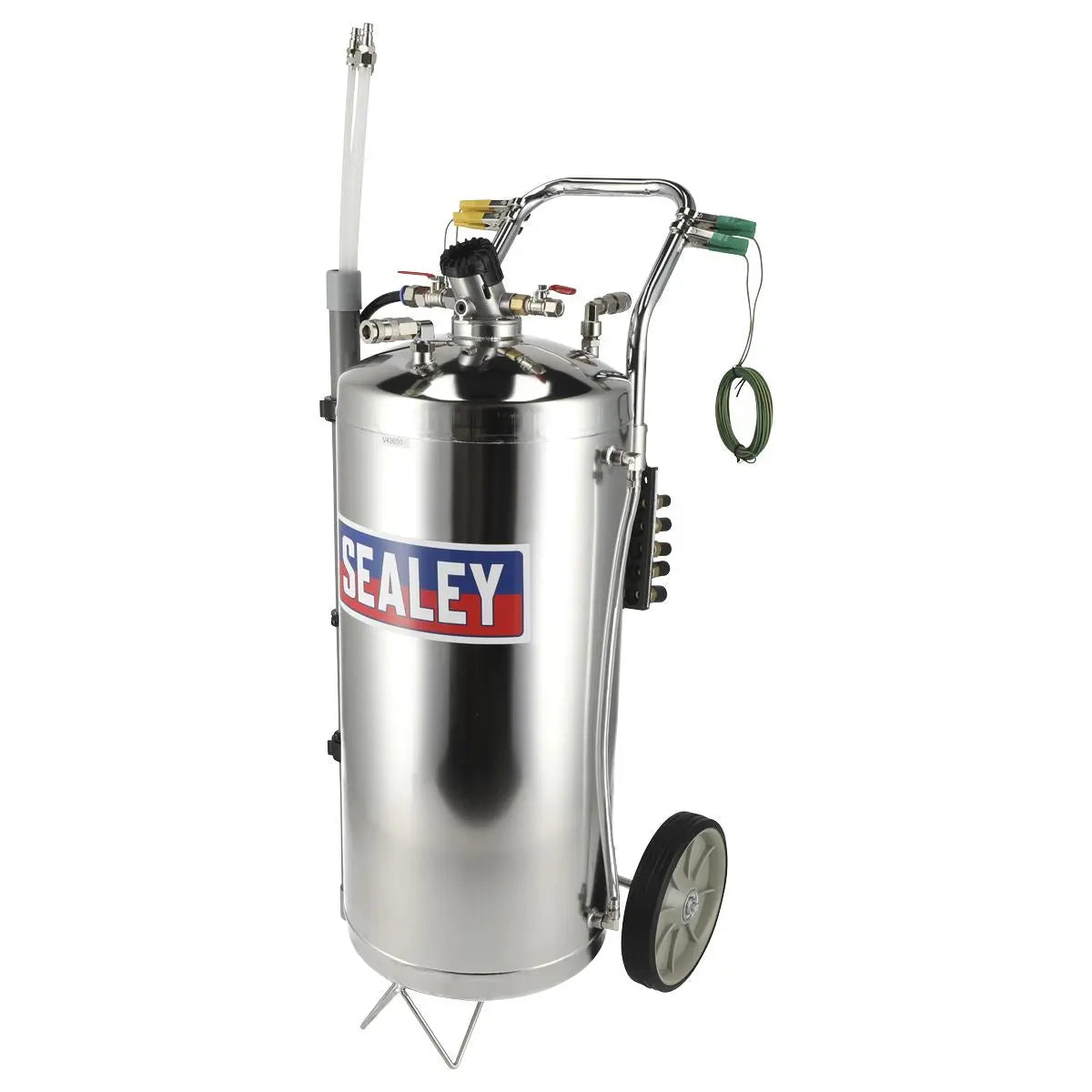 Sealey Air Operated Fuel Drainer 40L Stainless Steel 