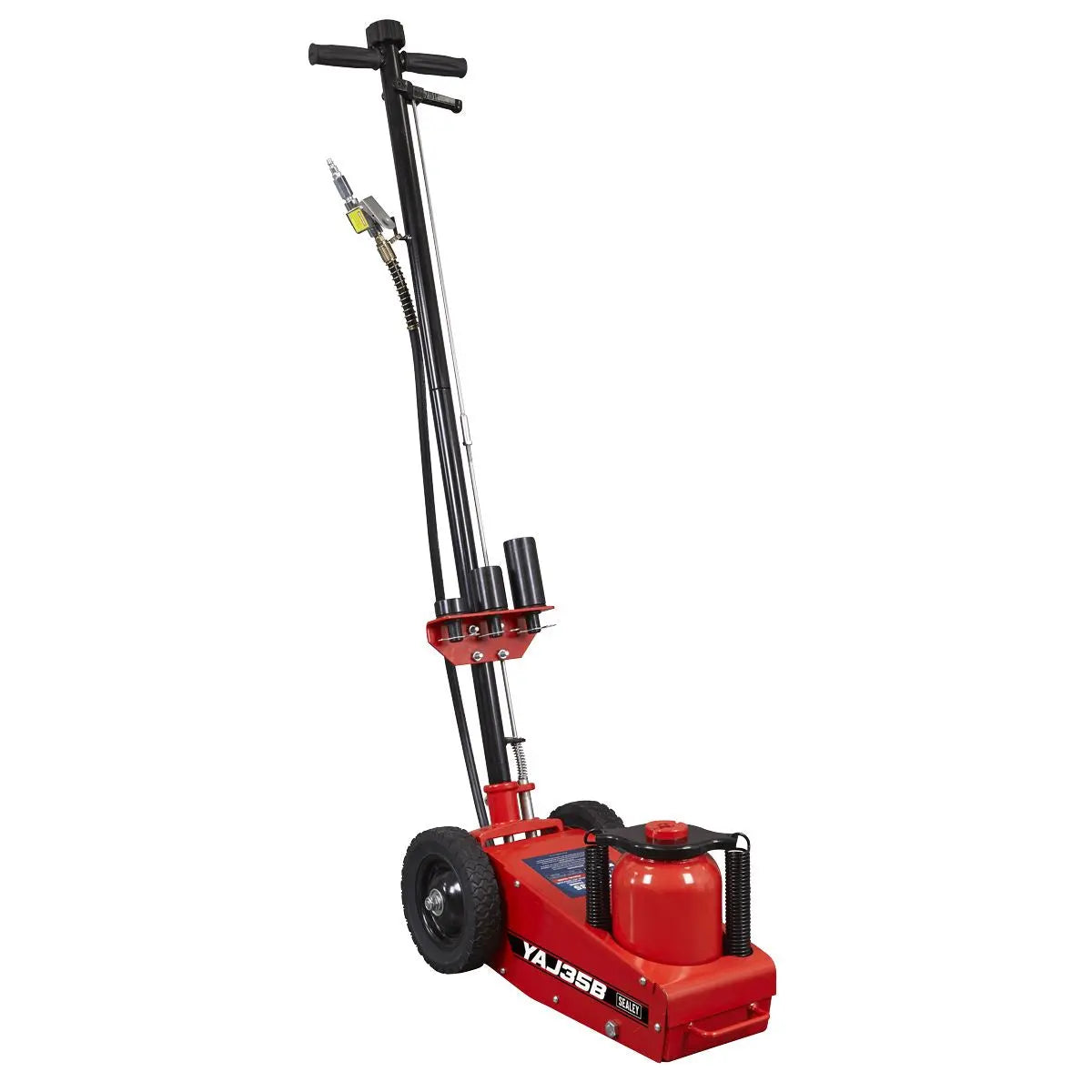 Sealey Air Operated Single Stage Trolley Jack 35 Tonne  White Rose Tools