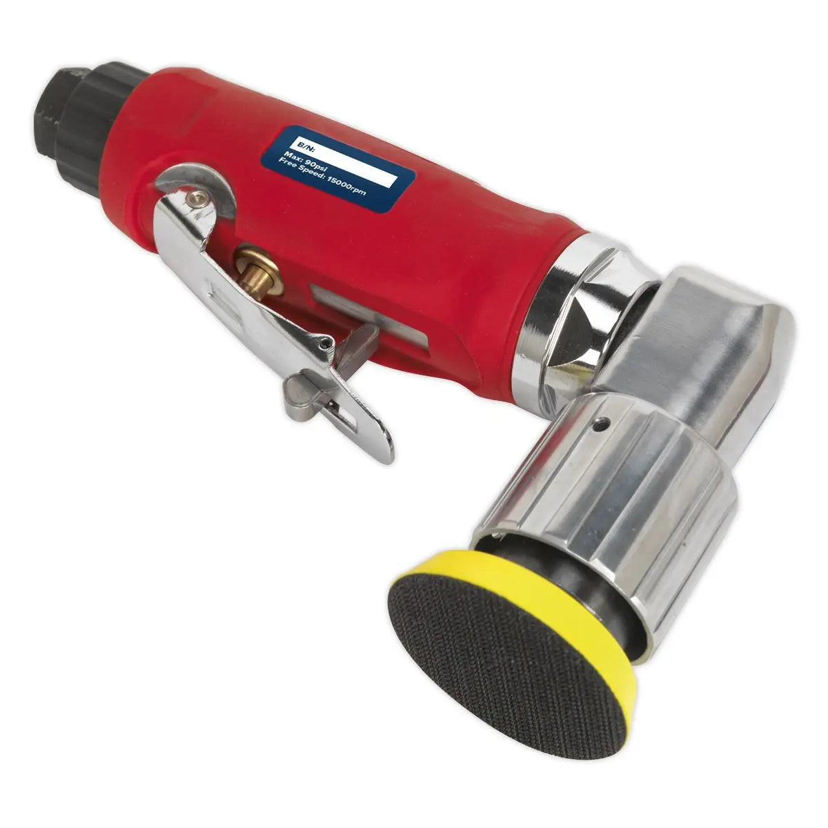 Sealey Air Orbital Sander 50mm Mini Disc Compressor Sanding Tool 1/4" BSP 