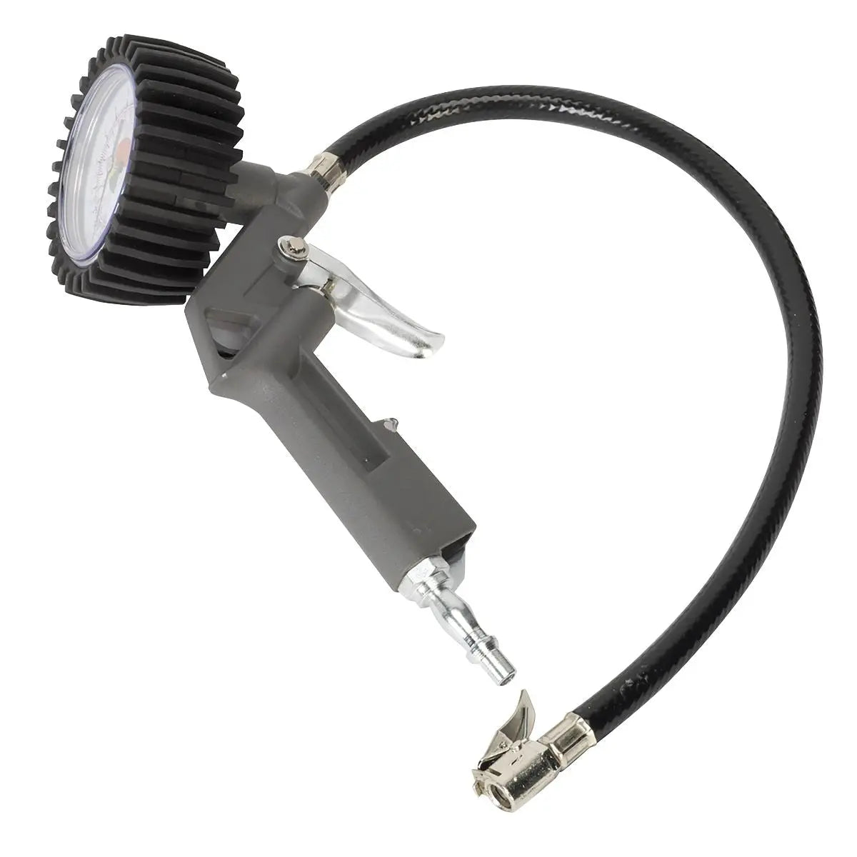 Sealey Air Tyre Inflator With Dial Gauge 1/4" BSP 0-175 PSI Quick Couplers 