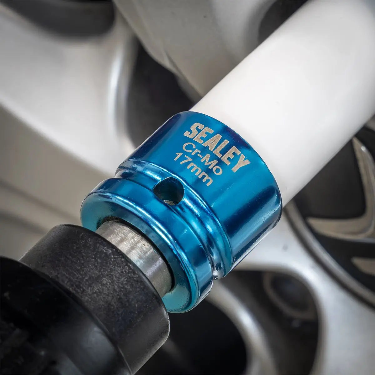 Sealey Alloy Wheel Impact Socket 1/2"Sq Drive 17mm  White Rose Tools