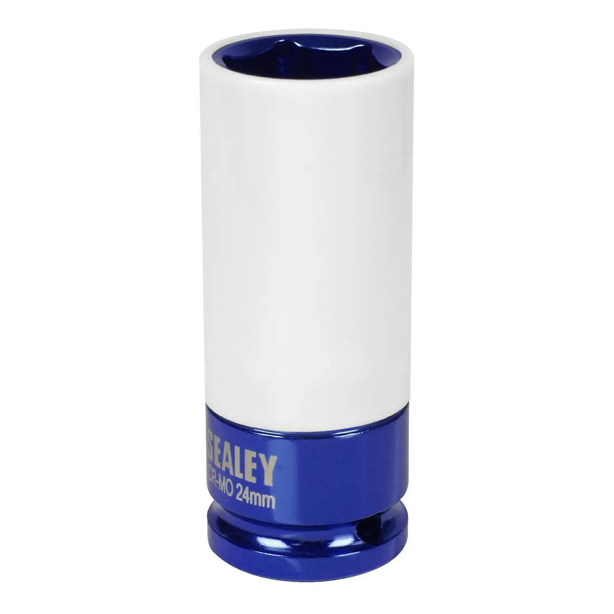Sealey Alloy Wheel Impact Socket 1/2"Sq Drive 24mm  White Rose Tools