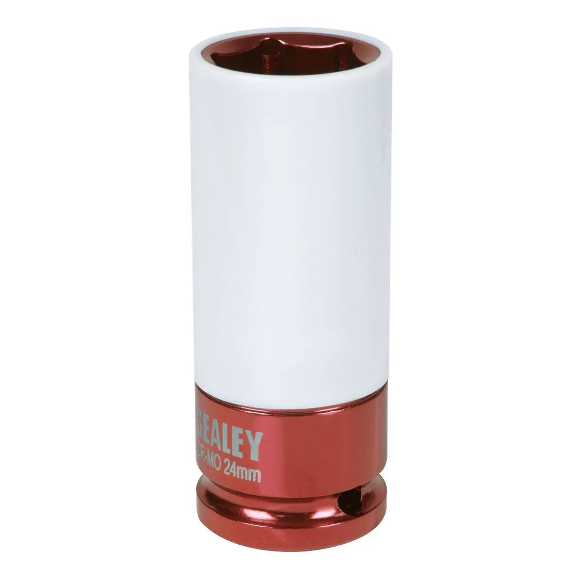Sealey Alloy Wheel Impact Socket 24mm 1/2"Sq Drive  White Rose Tools