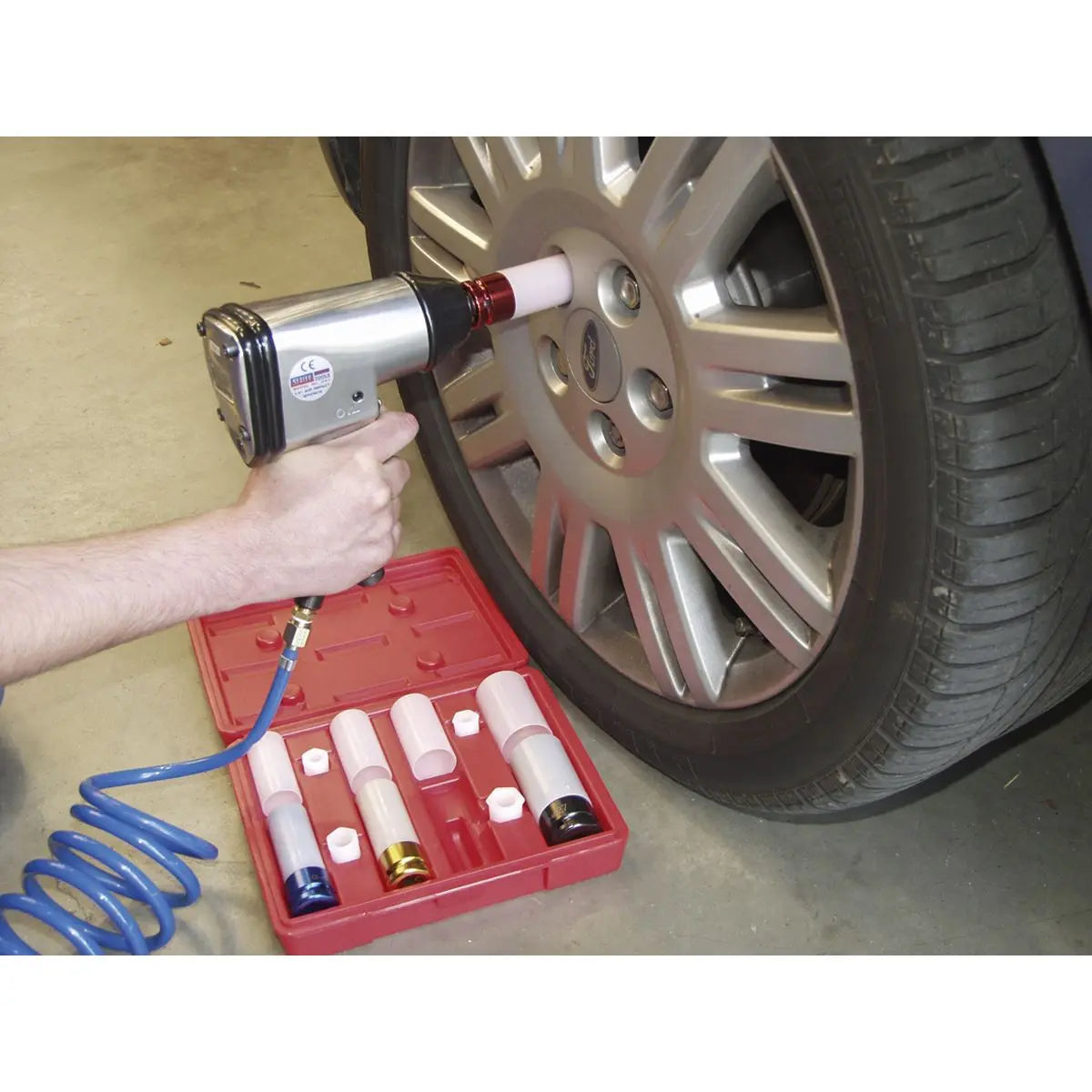 Sealey Alloy Wheel Impact Socket Set 4pc 1/2"Sq Drive 
