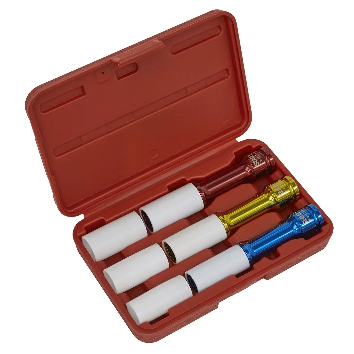 Sealey Alloy Wheel Long Reach Impact Socket Set 3pc 1/2"Sq Drive 