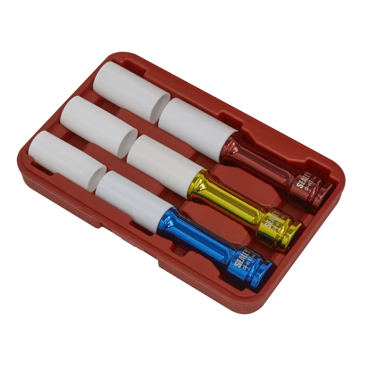 Sealey Alloy Wheel Long Reach Impact Socket Set 3pc 1/2"Sq Drive 